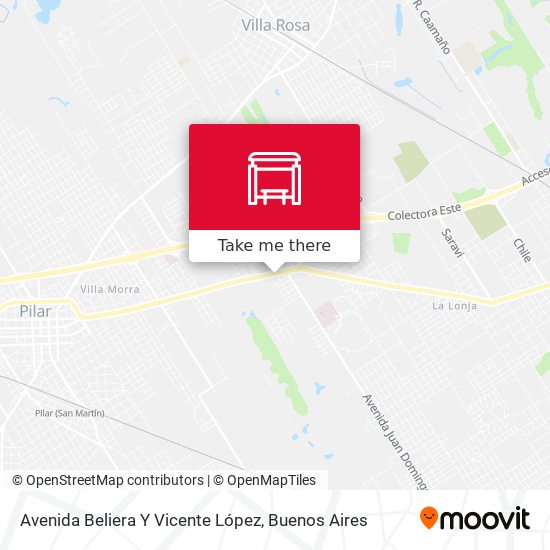 Avenida Beliera Y Vicente López map