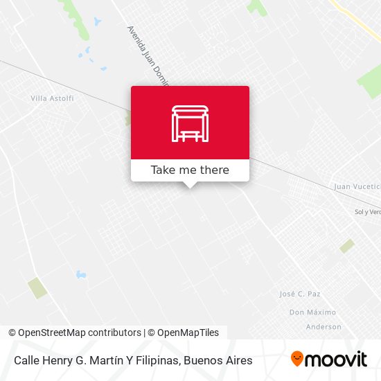 Mapa de Calle Henry G. Martín Y Filipinas