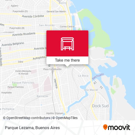 Mapa de Parque Lezama