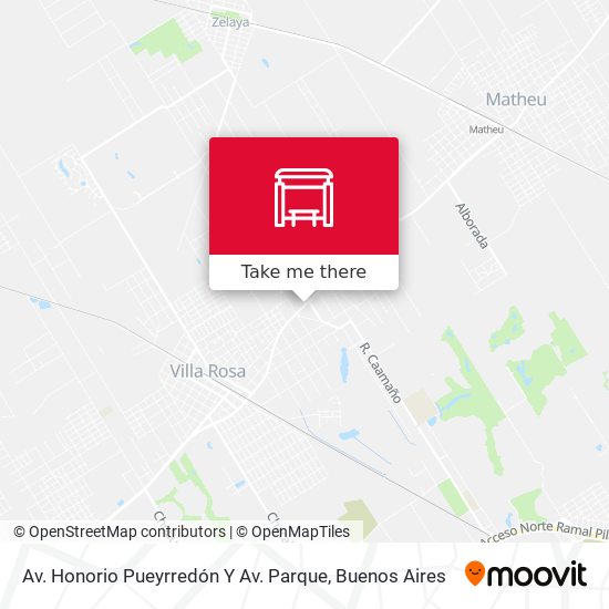 Av. Honorio Pueyrredón Y Av. Parque map