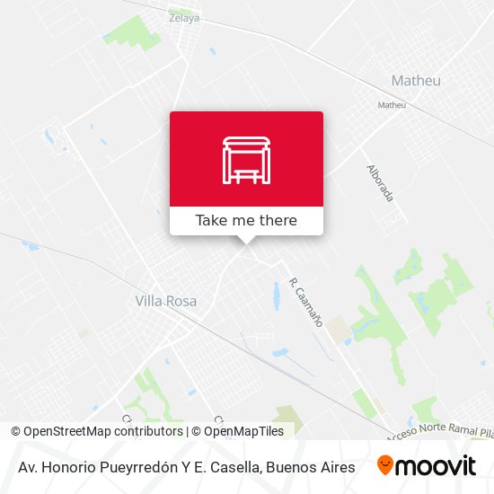 Av. Honorio Pueyrredón Y E. Casella map