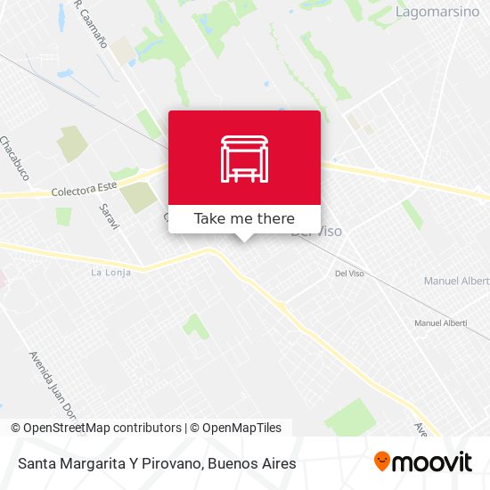 Mapa de Santa Margarita Y Pirovano