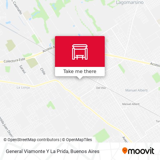 Mapa de General Viamonte Y  La Prida
