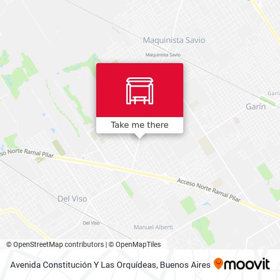 Avenida Constitución Y Las Orquídeas map