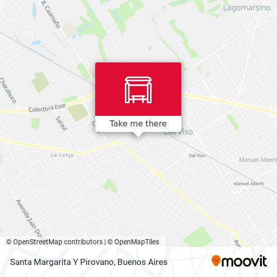 Santa Margarita Y Pirovano map