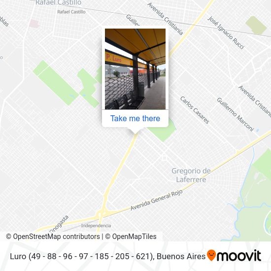 Mapa de Luro (49 - 88 - 96 - 97 - 185 - 205 - 621)