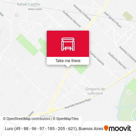 Mapa de Luro (49 - 88 - 96 - 97 - 185 - 205 - 621)