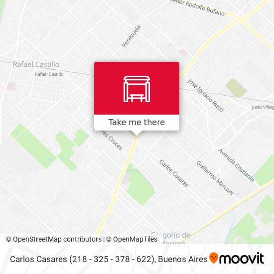 Mapa de Carlos Casares (218 - 325 - 378 - 622)