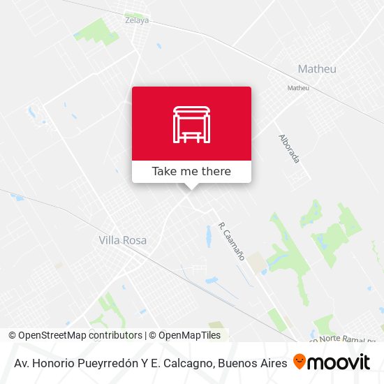 Av. Honorio Pueyrredón Y E. Calcagno map