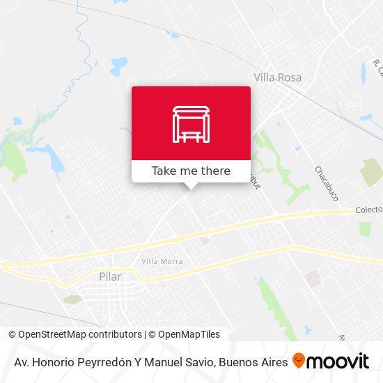 Av. Honorio Peyrredón Y Manuel Savio map