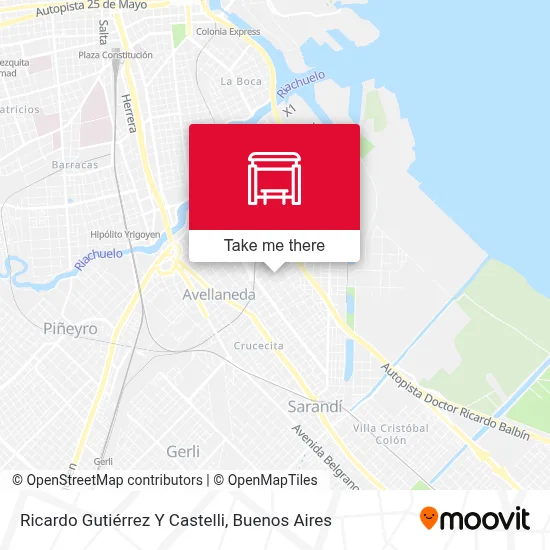 Ricardo Gutiérrez Y Castelli map