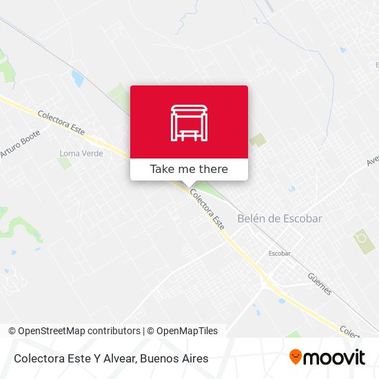 Colectora Este Y Alvear map