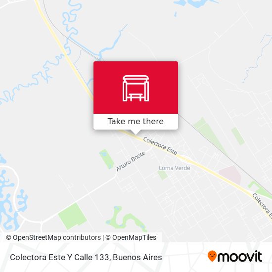 Colectora Este Y Calle 133 map