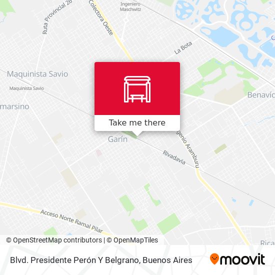 Mapa de Blvd. Presidente Perón Y Belgrano
