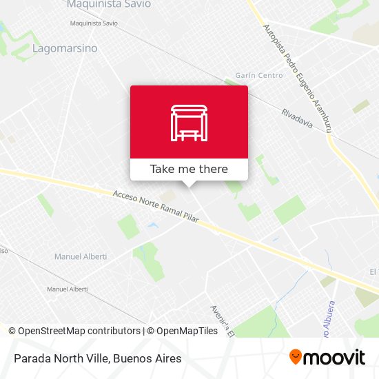 Mapa de Parada North Ville