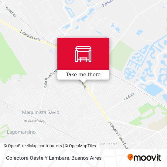 Colectora Oeste Y Lambaré map