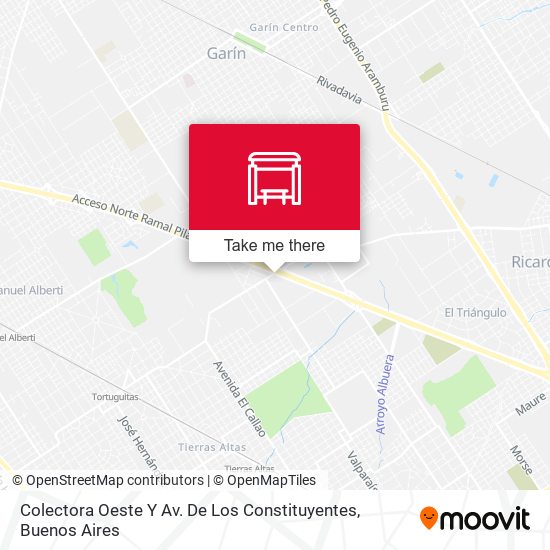 Colectora Oeste Y Av. De Los Constituyentes map