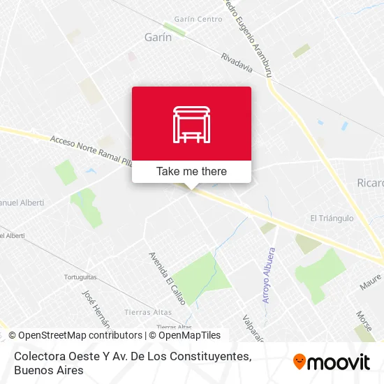 Mapa de Colectora Oeste Y Av. De Los Constituyentes