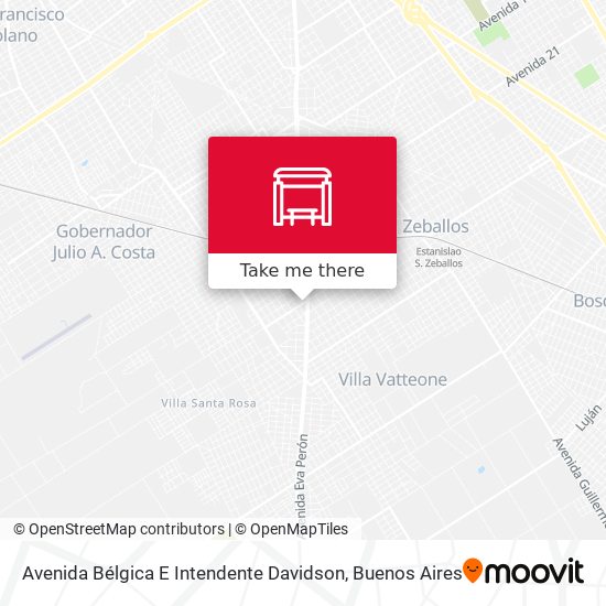 Avenida Bélgica E Intendente Davidson map