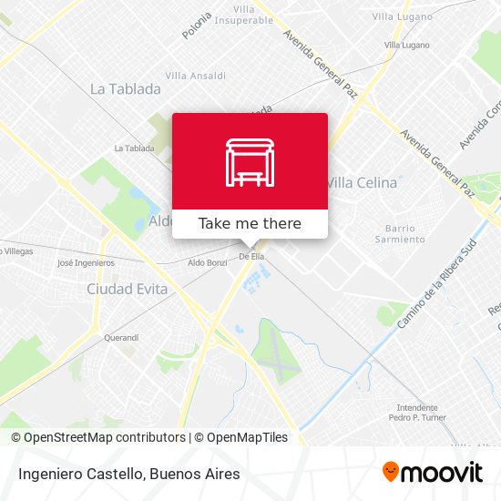 Ingeniero Castello map