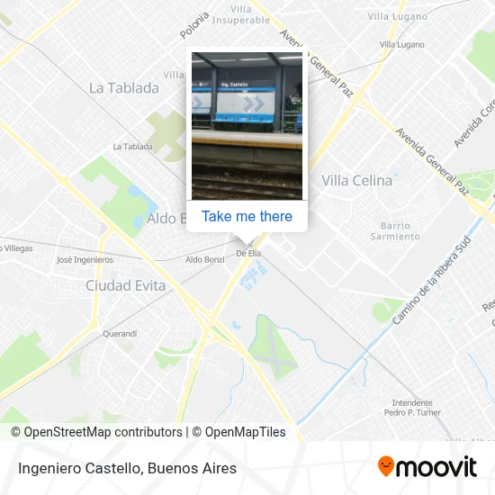 Ingeniero Castello map
