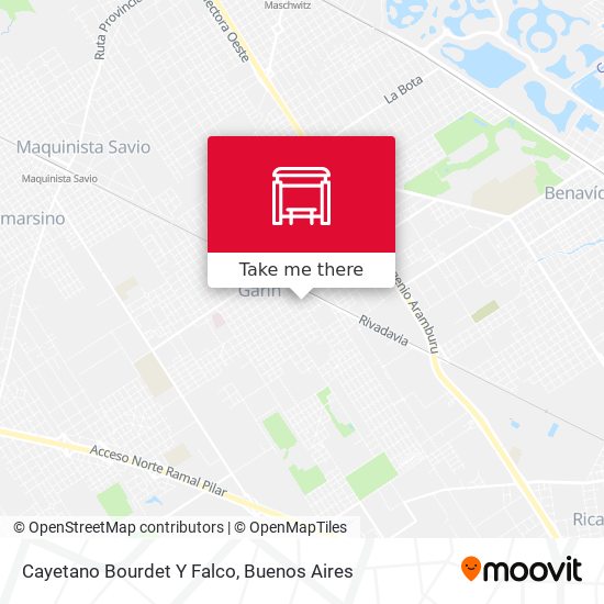 Cayetano Bourdet Y Falco map