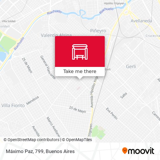 Máximo Paz, 799 map