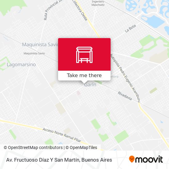 Mapa de Av. Fructuoso Díaz Y San Martín