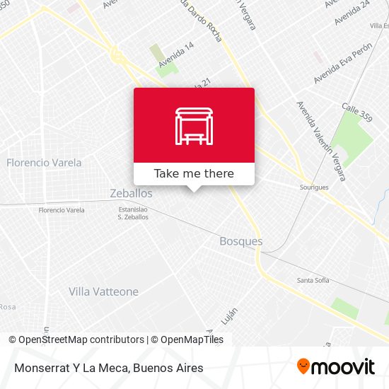 Mapa de Monserrat Y La Meca