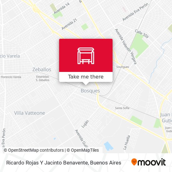 Mapa de Ricardo Rojas Y Jacinto Benavente