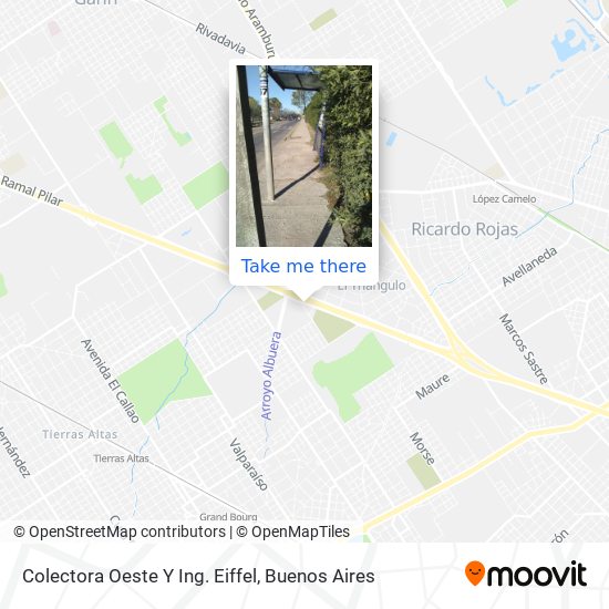 Mapa de Colectora Oeste Y Ing. Eiffel