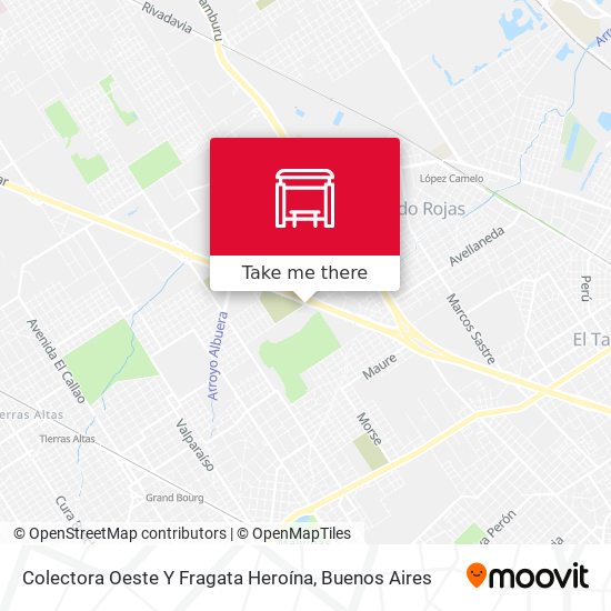Colectora Oeste Y Fragata Heroína map