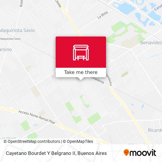 Mapa de Cayetano Bourdet Y Belgrano II