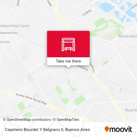 Cayetano Bourdet Y Belgrano II map
