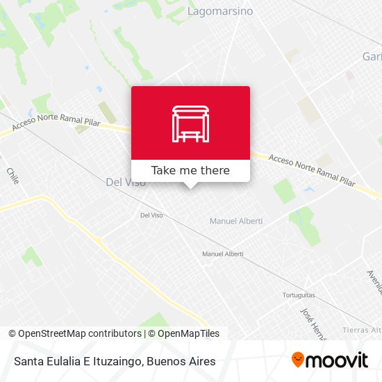 Santa Eulalia E Ituzaingo map