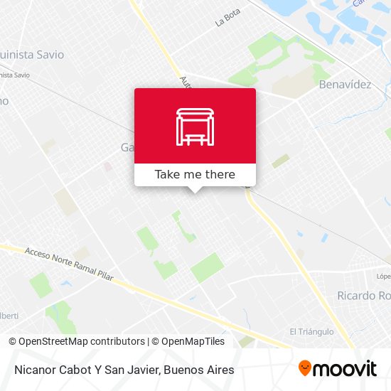Mapa de Nicanor Cabot Y San Javier