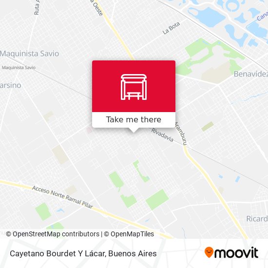 Cayetano Bourdet Y Lácar map