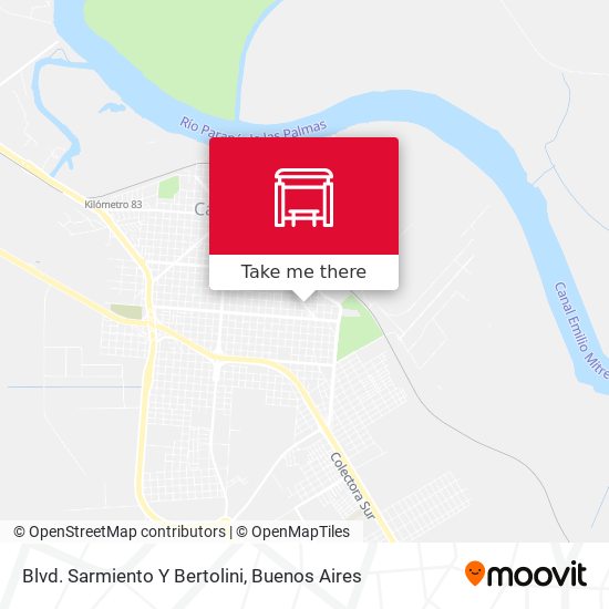 Mapa de Blvd. Sarmiento Y Bertolini