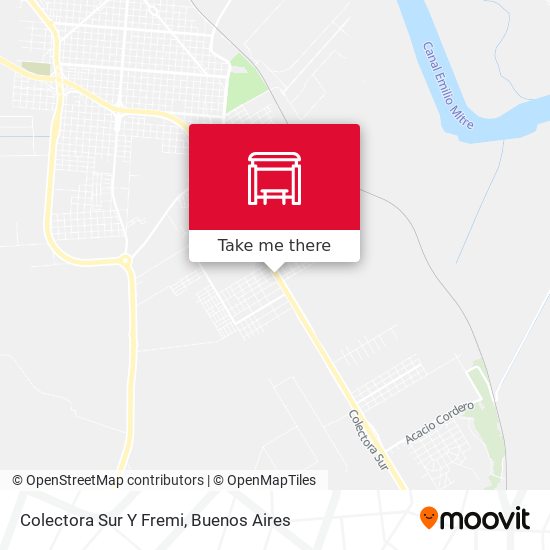 Colectora Sur Y Fremi map