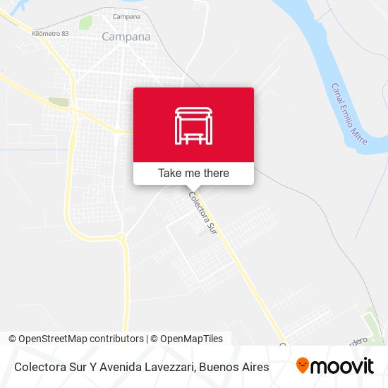 Mapa de Colectora Sur Y Avenida Lavezzari