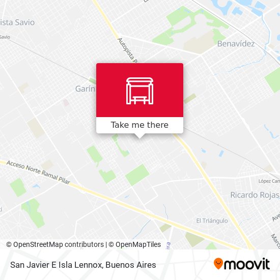 San Javier E Isla Lennox map