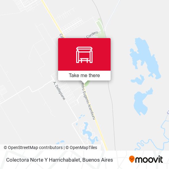 Colectora Norte Y Harrichabalet map