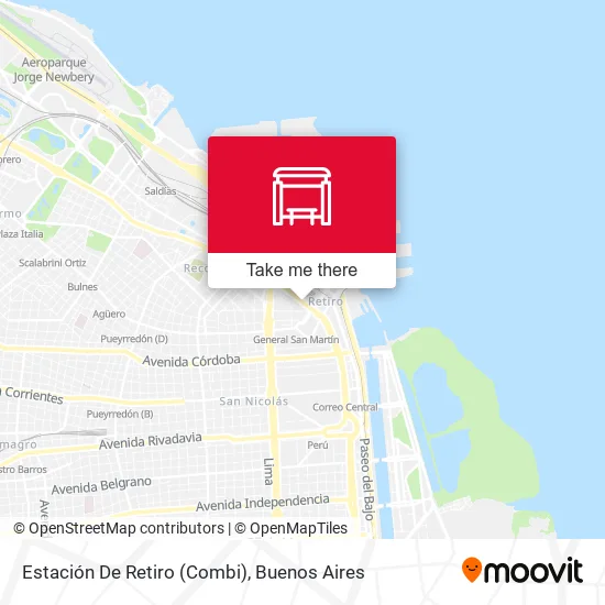 Estación De Retiro (Combi) map