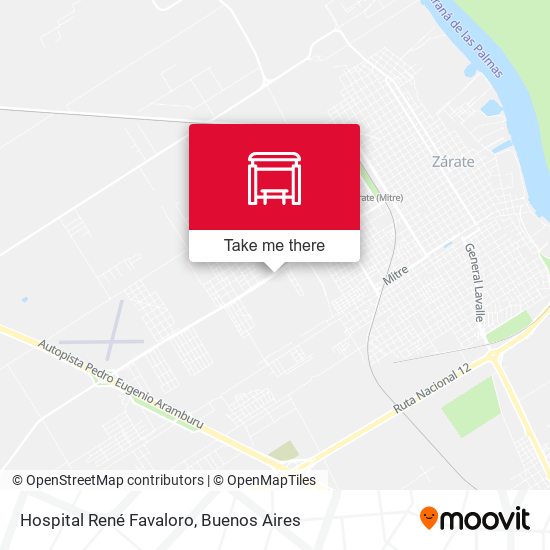 Hospital René Favaloro map
