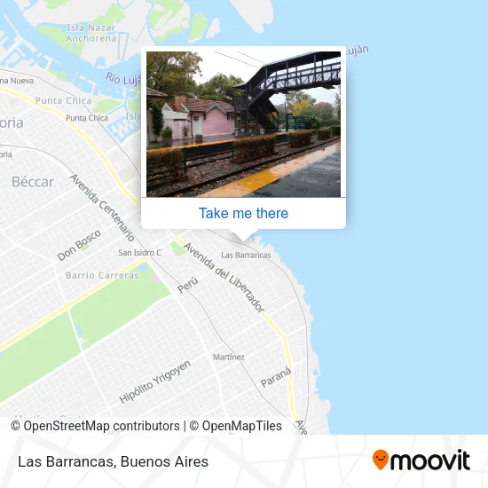 Las Barrancas map