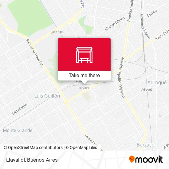 Llavallol map