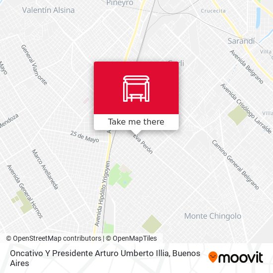 Oncativo Y Presidente Arturo Umberto Illia map