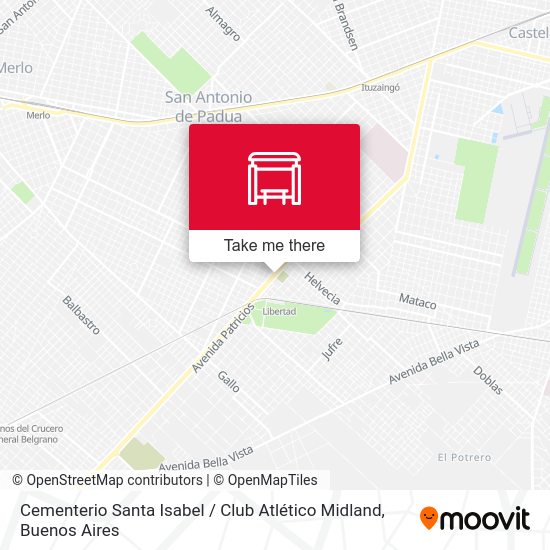 Cementerio Santa Isabel / Club Atlético Midland map