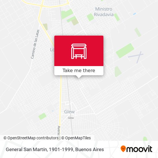 General San Martín, 1901-1999 map