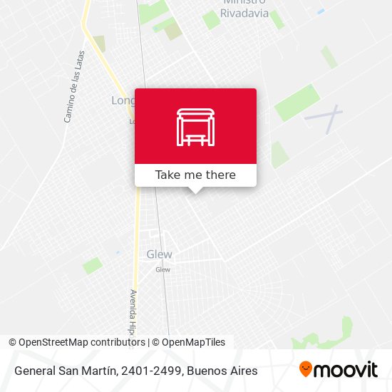General San Martín, 2401-2499 map